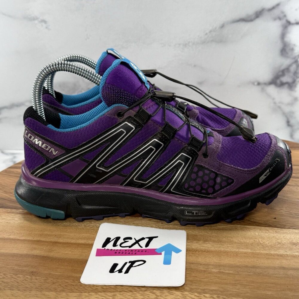 Women’s size 7-Salomon Mission XR 3 Trail Hiking Running Purple Outdoor Shoes - Picture 3 of 9